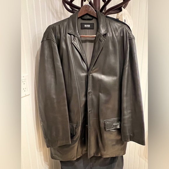 Hugo Boss Authentic Leather Jacket 90s - Picture 1 of 3